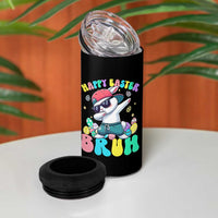 Bruh Easter 4 in 1 Can Cooler Tumbler Funny Bunny Dab Rabbit Dance - Wonder Print Shop