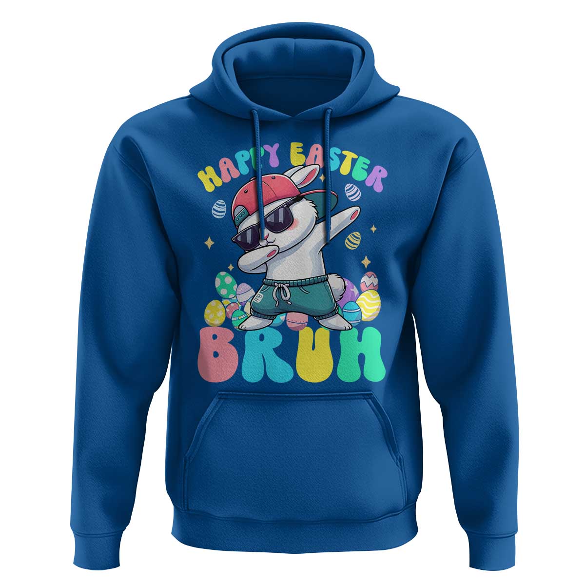 Bruh Easter Hoodie Funny Bunny Dab Rabbit Dance - Wonder Print Shop