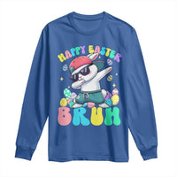 Bruh Easter Long Sleeve Shirt Funny Bunny Dab Rabbit Dance - Wonder Print Shop