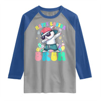 Bruh Easter Raglan Shirt Funny Bunny Dab Rabbit Dance - Wonder Print Shop
