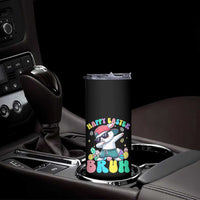 Bruh Easter Skinny Tumbler Funny Bunny Dab Rabbit Dance - Wonder Print Shop