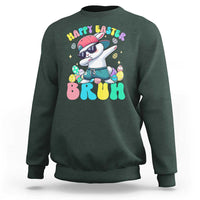 Bruh Easter Sweatshirt Funny Bunny Dab Rabbit Dance - Wonder Print Shop