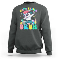 Bruh Easter Sweatshirt Funny Bunny Dab Rabbit Dance - Wonder Print Shop