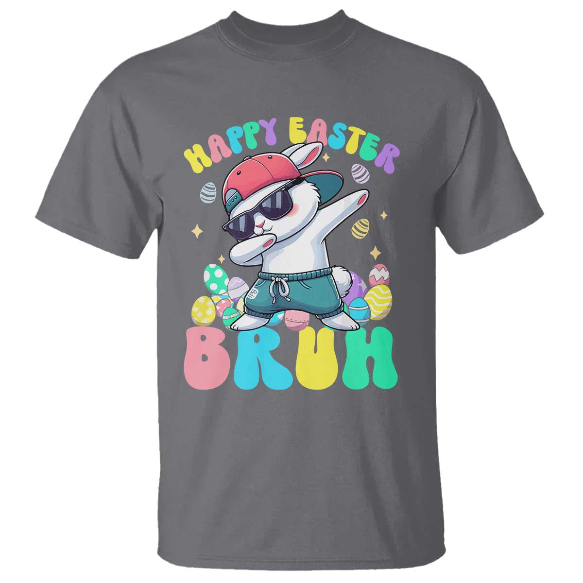 Bruh Easter T Shirt Funny Bunny Dab Rabbit Dance - Wonder Print Shop
