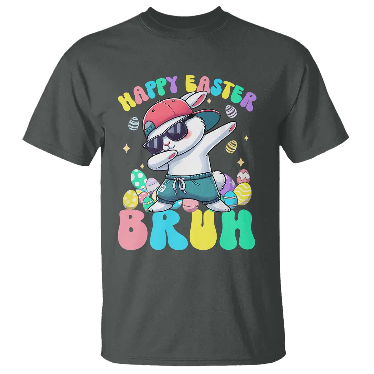 Bruh Easter T Shirt Funny Bunny Dab Rabbit Dance - Wonder Print Shop