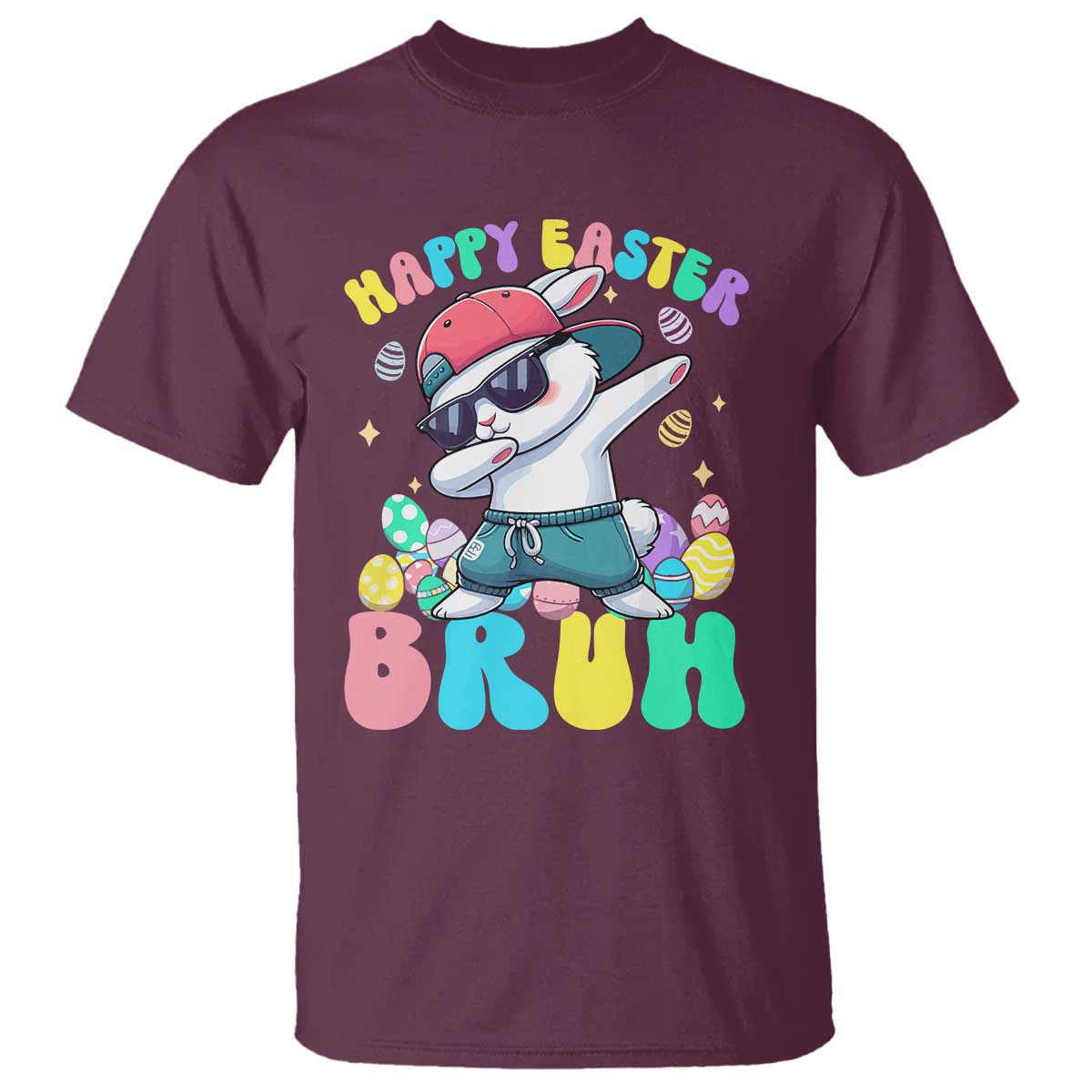 Bruh Easter T Shirt Funny Bunny Dab Rabbit Dance - Wonder Print Shop