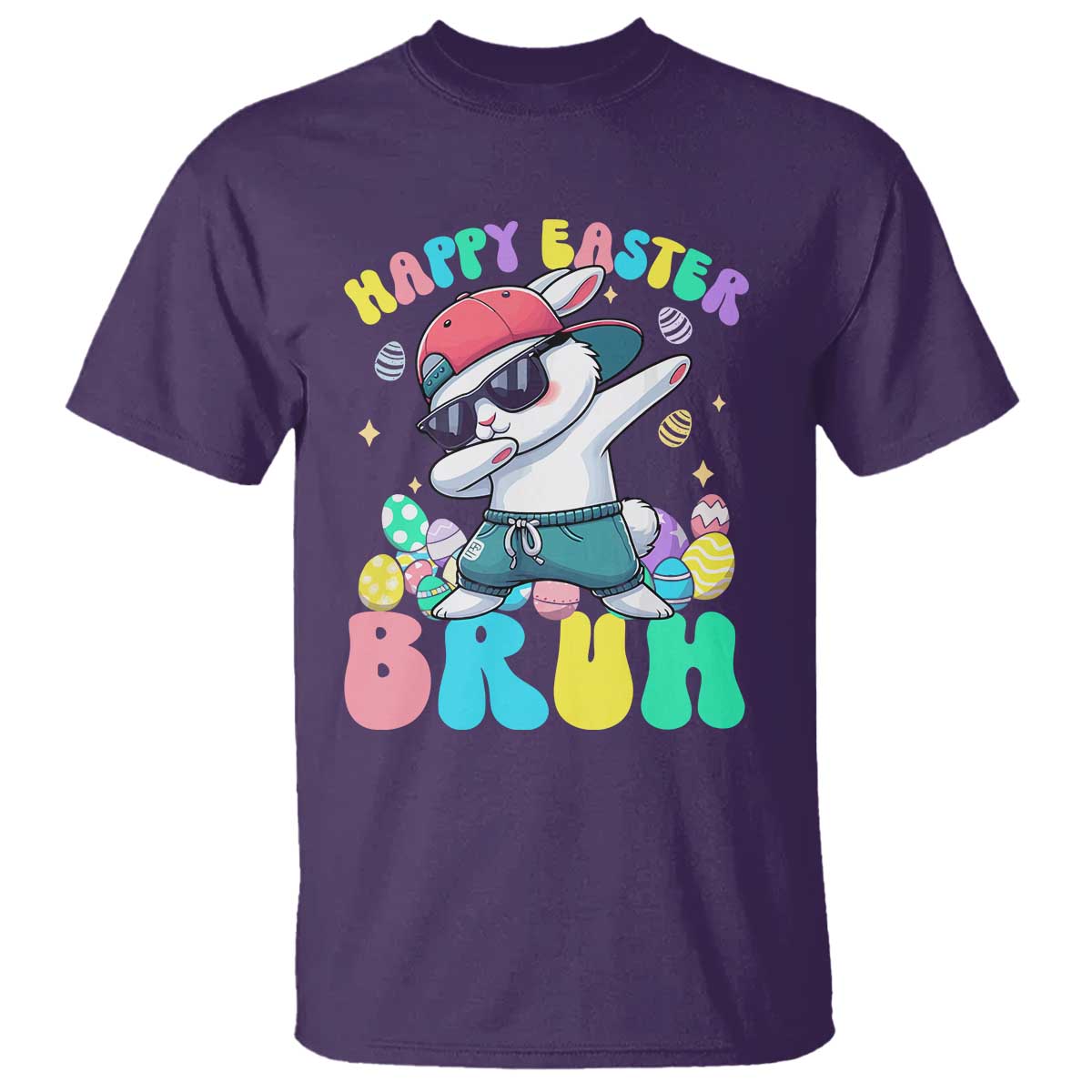 Bruh Easter T Shirt Funny Bunny Dab Rabbit Dance - Wonder Print Shop