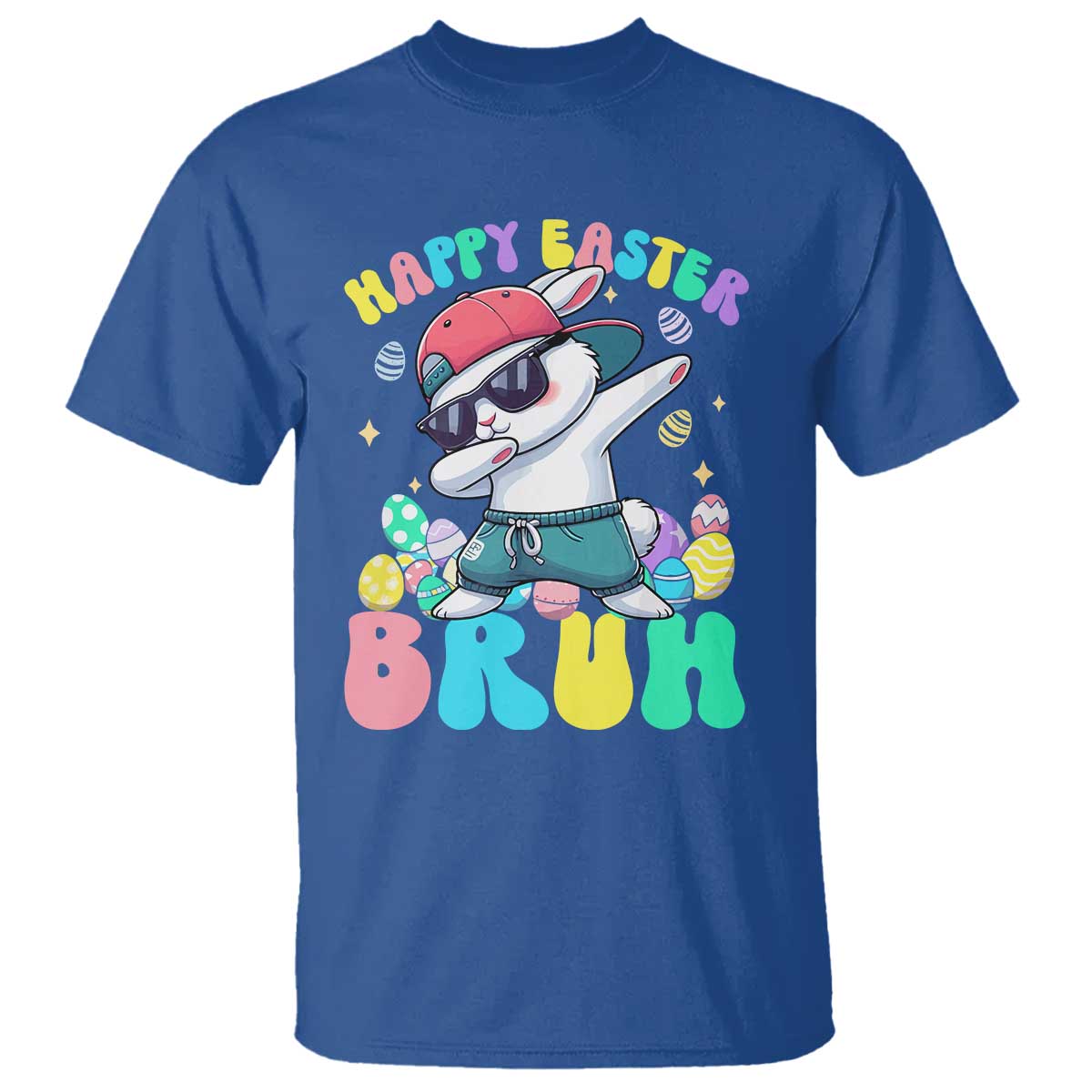 Bruh Easter T Shirt Funny Bunny Dab Rabbit Dance - Wonder Print Shop