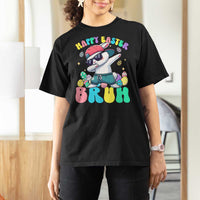 Bruh Easter T Shirt For Women Funny Bunny Dab Rabbit Dance - Wonder Print Shop