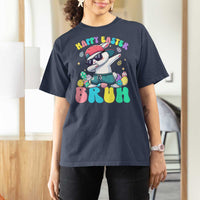 Bruh Easter T Shirt For Women Funny Bunny Dab Rabbit Dance - Wonder Print Shop