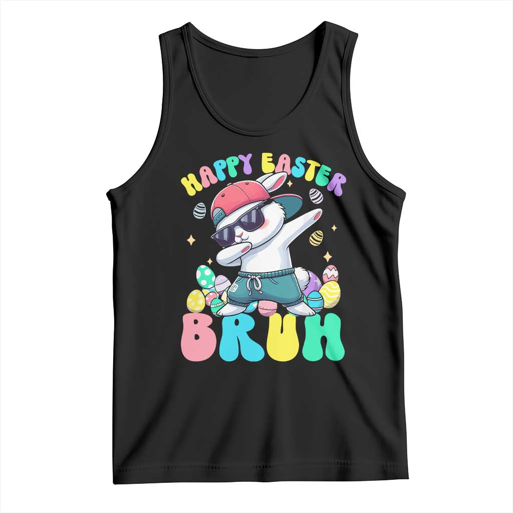 Bruh Easter Tank Top Funny Bunny Dab Rabbit Dance - Wonder Print Shop