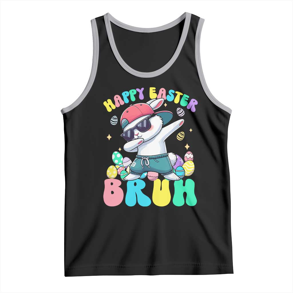 Bruh Easter Tank Top Funny Bunny Dab Rabbit Dance - Wonder Print Shop