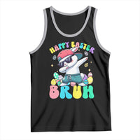 Bruh Easter Tank Top Funny Bunny Dab Rabbit Dance - Wonder Print Shop