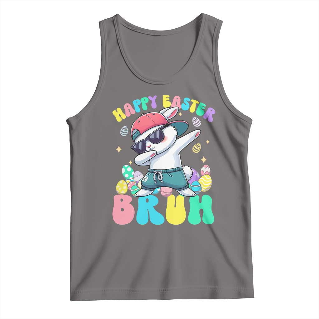 Bruh Easter Tank Top Funny Bunny Dab Rabbit Dance - Wonder Print Shop