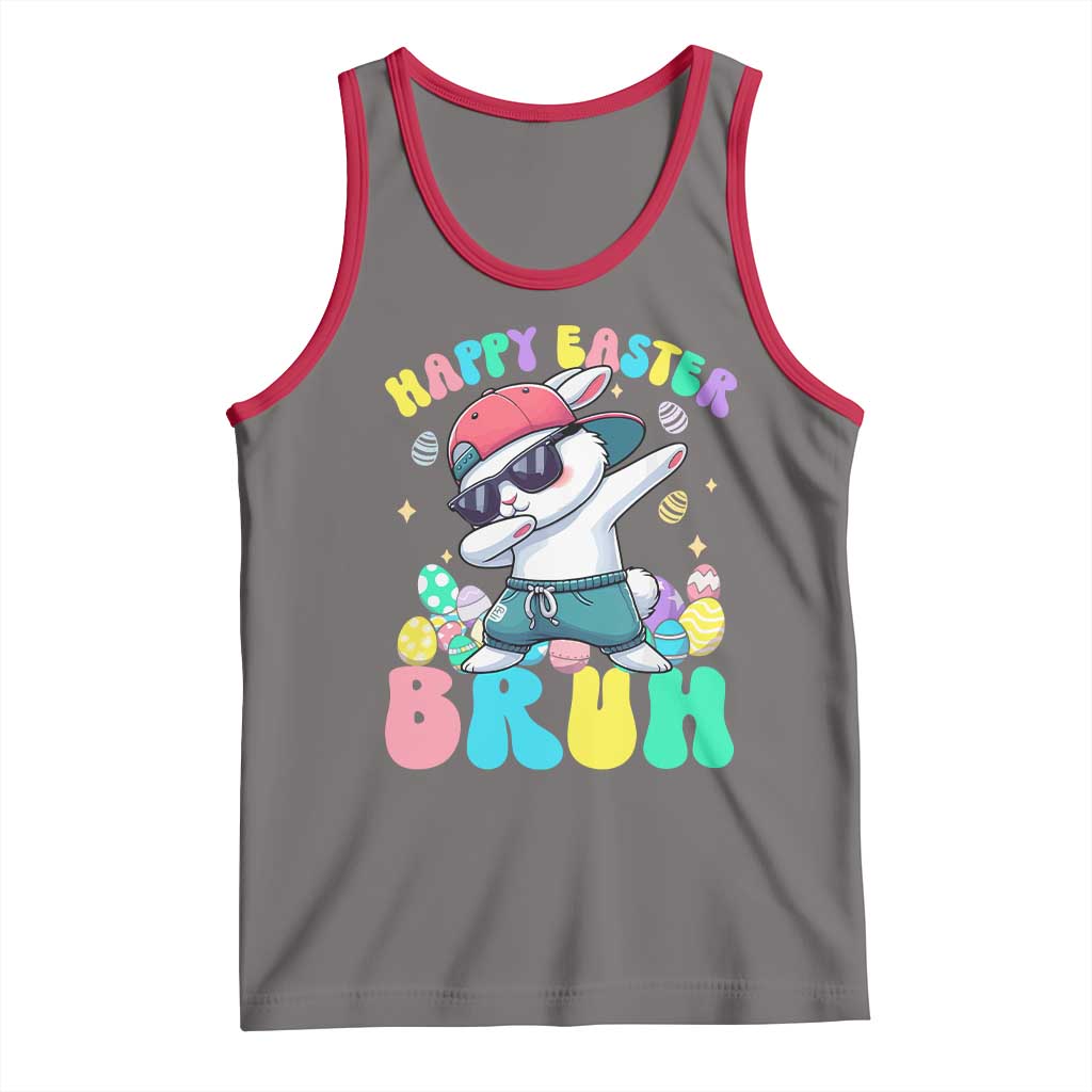 Bruh Easter Tank Top Funny Bunny Dab Rabbit Dance - Wonder Print Shop