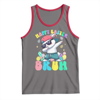 Bruh Easter Tank Top Funny Bunny Dab Rabbit Dance - Wonder Print Shop