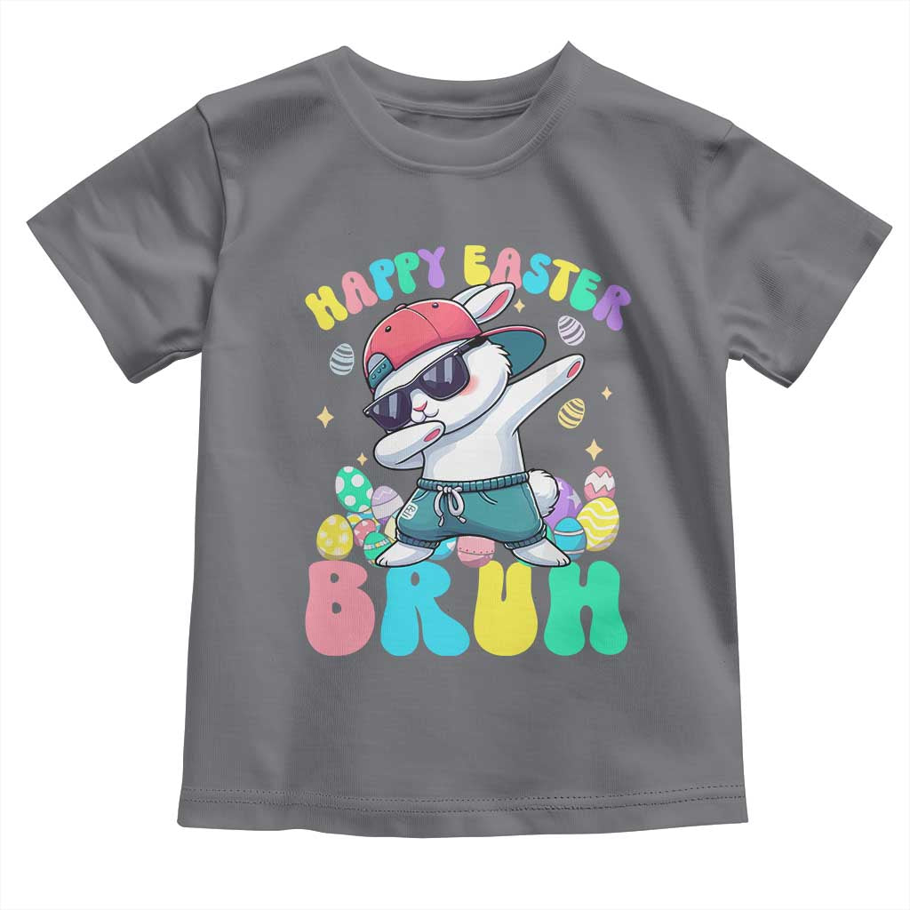 Bruh Easter Toddler T Shirt Funny Bunny Dab Rabbit Dance - Wonder Print Shop