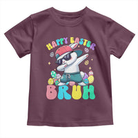 Bruh Easter Toddler T Shirt Funny Bunny Dab Rabbit Dance - Wonder Print Shop