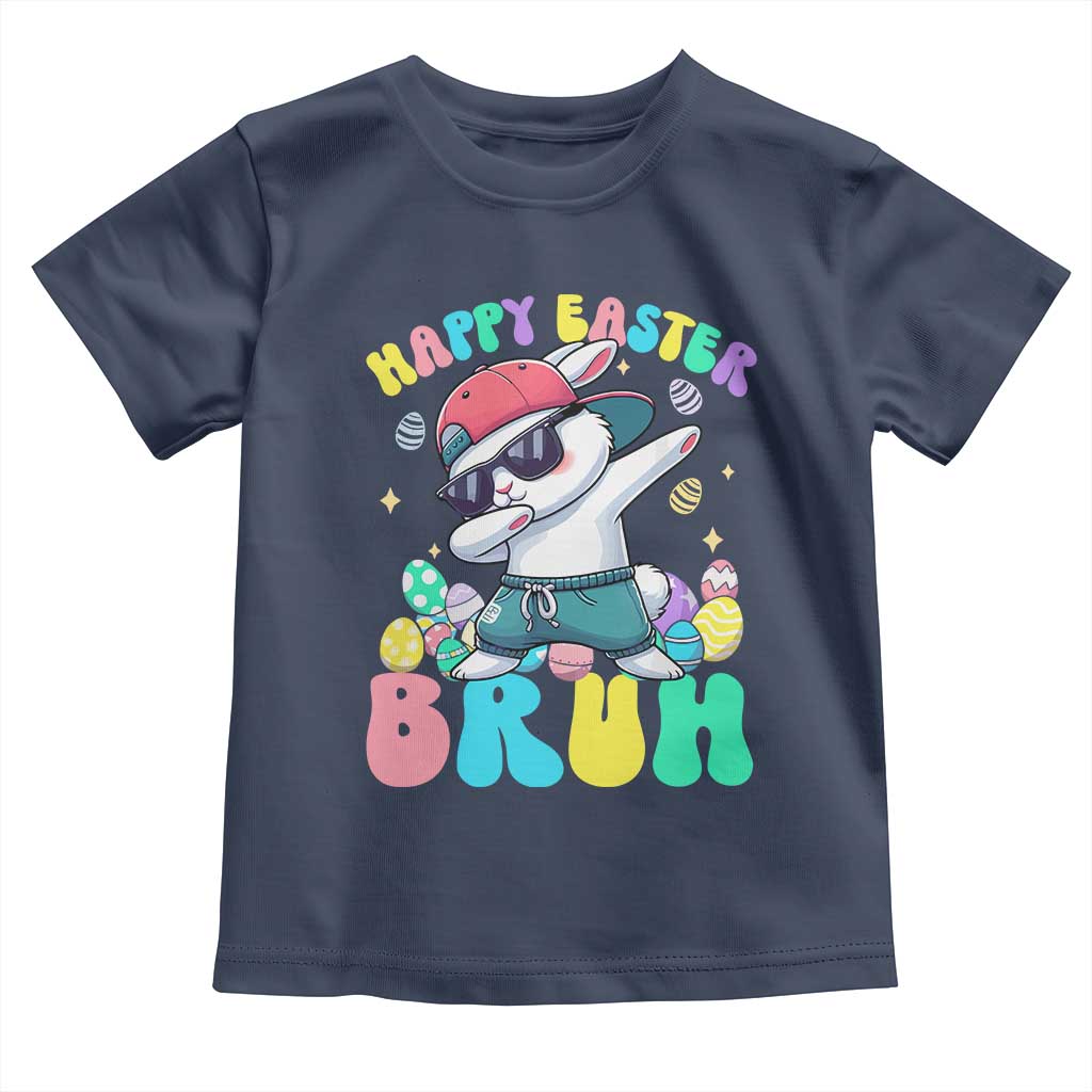 Bruh Easter Toddler T Shirt Funny Bunny Dab Rabbit Dance - Wonder Print Shop