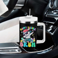 Bruh Easter Tumbler With Handle Funny Bunny Dab Rabbit Dance - Wonder Print Shop