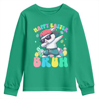 Bruh Easter Youth Sweatshirt Funny Bunny Dab Rabbit Dance - Wonder Print Shop