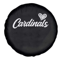 Cardinal Lovers Spare Tire Cover Vintage Script Heart Graphic