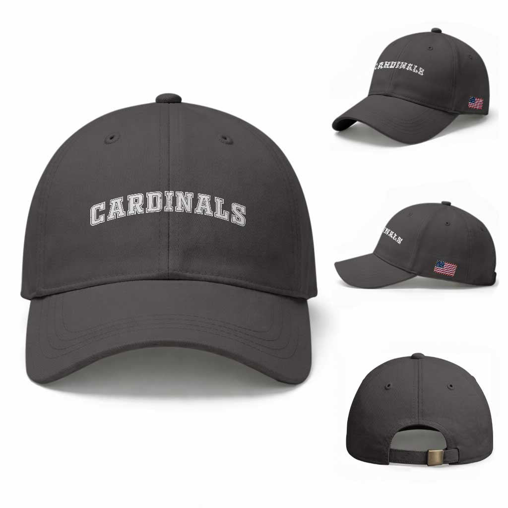 Cardinal Lovers Baseball Cap Retro Varsity College Graphic
