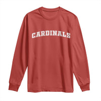 Cardinal Lovers Long Sleeve Shirt Retro Varsity College Graphic