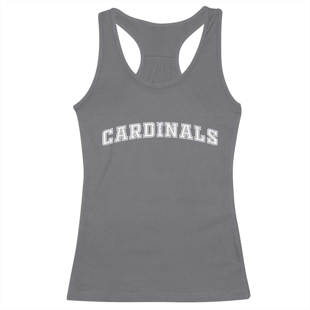 Cardinal Lovers Racerback Tank Top Retro Varsity College Graphic