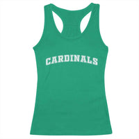 Cardinal Lovers Racerback Tank Top Retro Varsity College Graphic