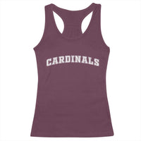 Cardinal Lovers Racerback Tank Top Retro Varsity College Graphic