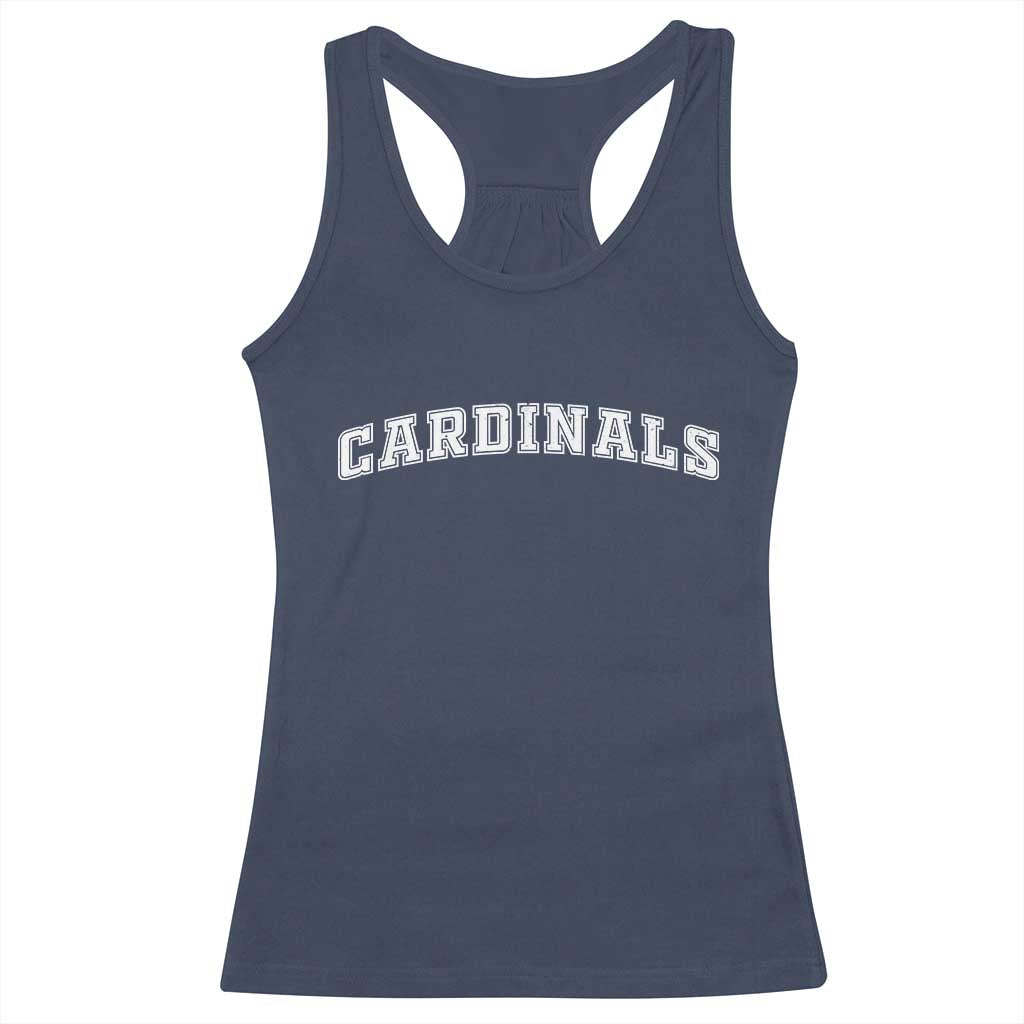 Cardinal Lovers Racerback Tank Top Retro Varsity College Graphic