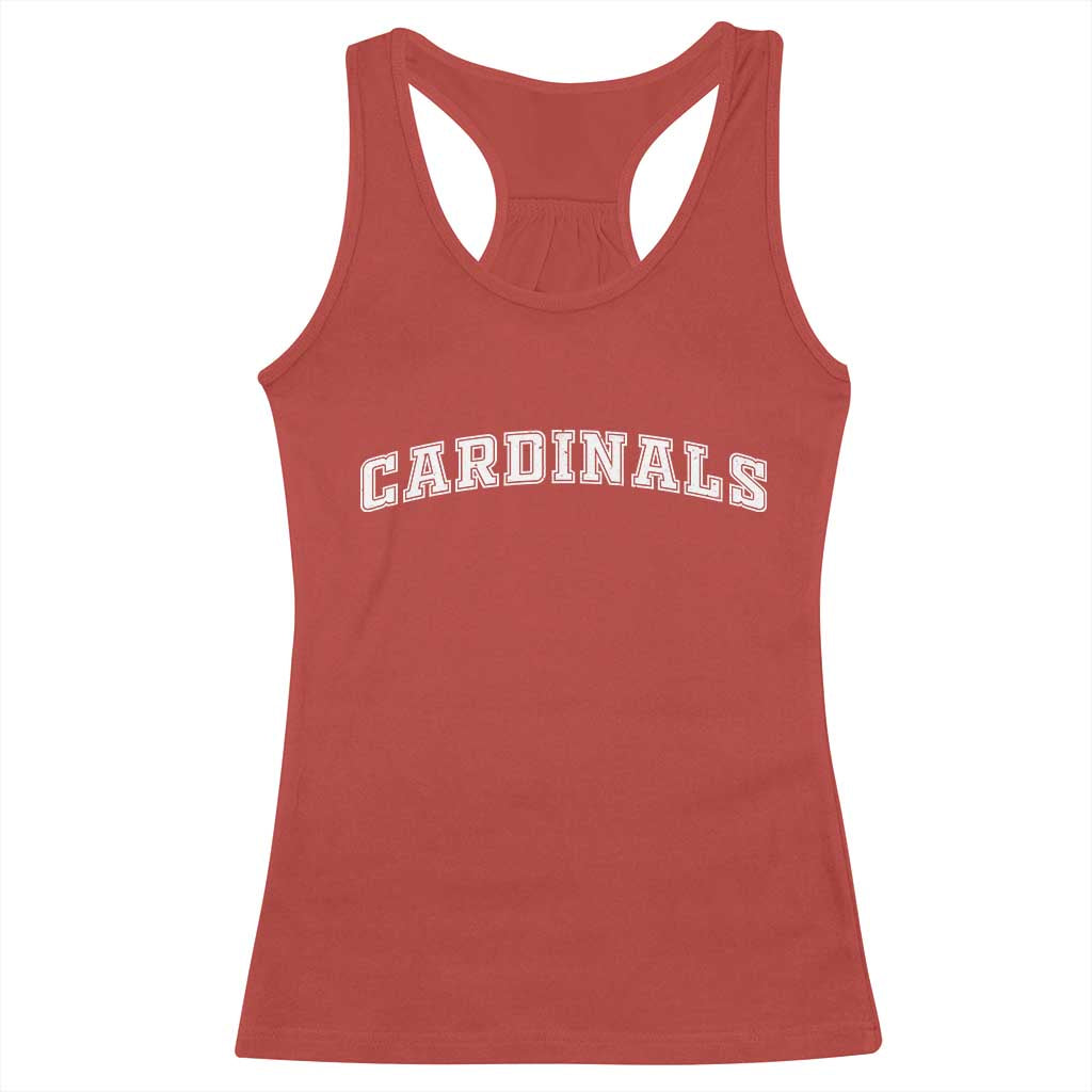 Cardinal Lovers Racerback Tank Top Retro Varsity College Graphic