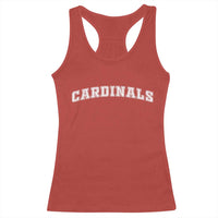 Cardinal Lovers Racerback Tank Top Retro Varsity College Graphic