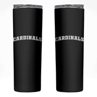 Cardinal Lovers Skinny Tumbler Retro Varsity College Graphic