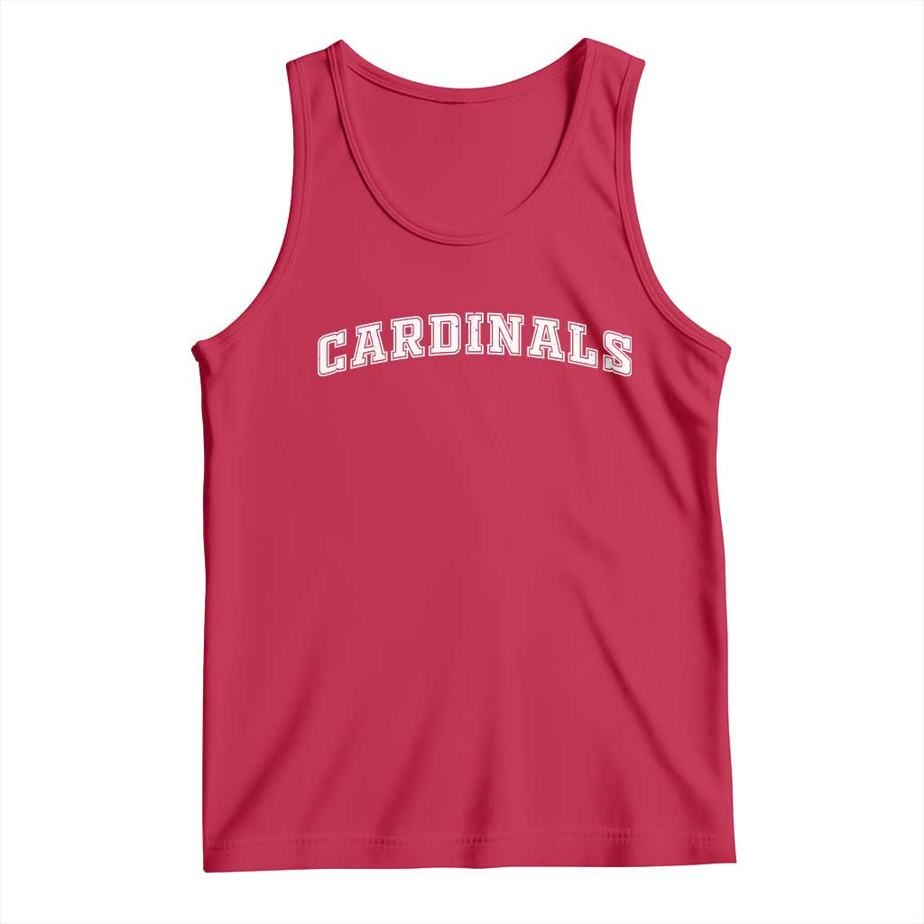 Cardinal Lovers Tank Top Retro Varsity College Graphic
