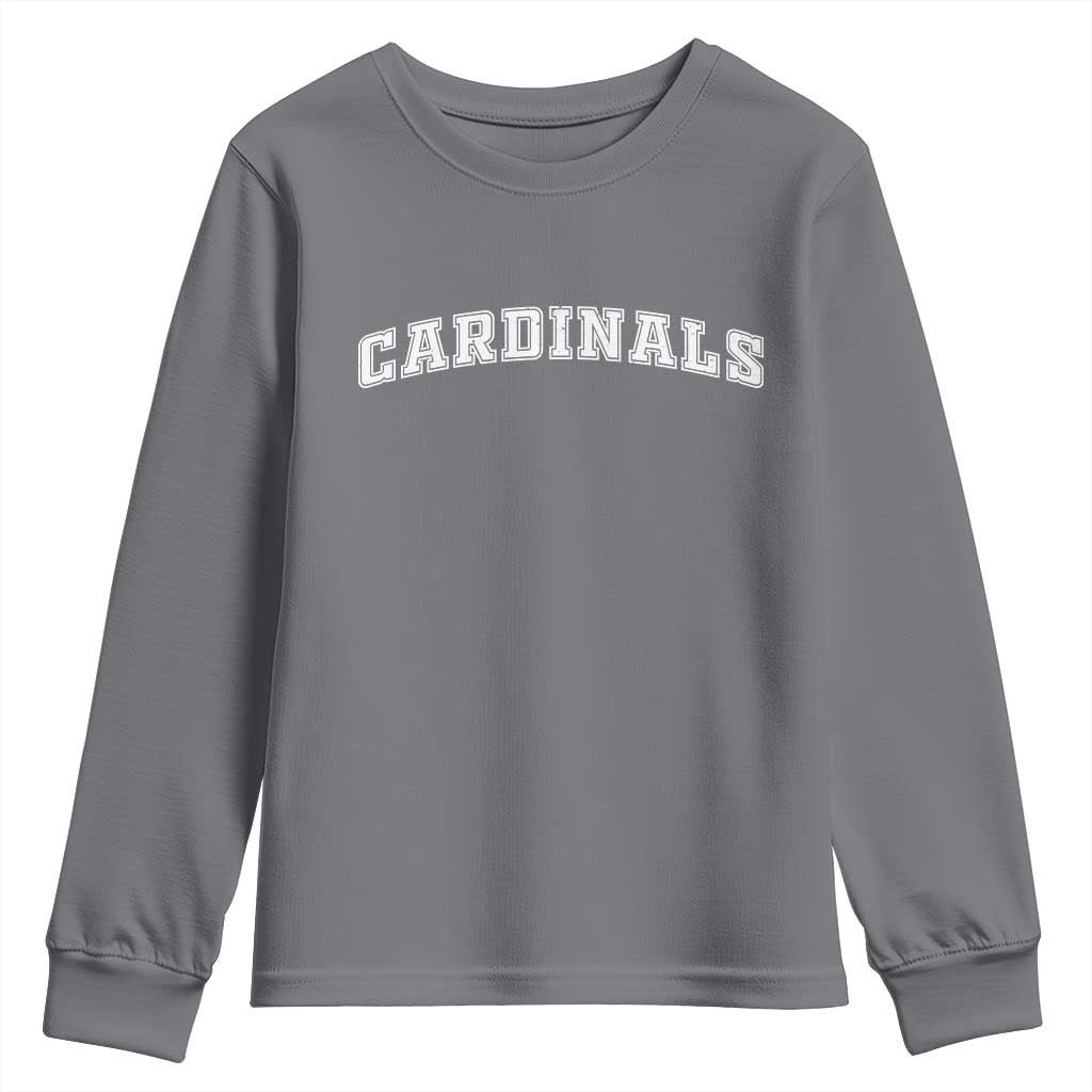 Cardinal Lovers Youth Sweatshirt Retro Varsity College Graphic