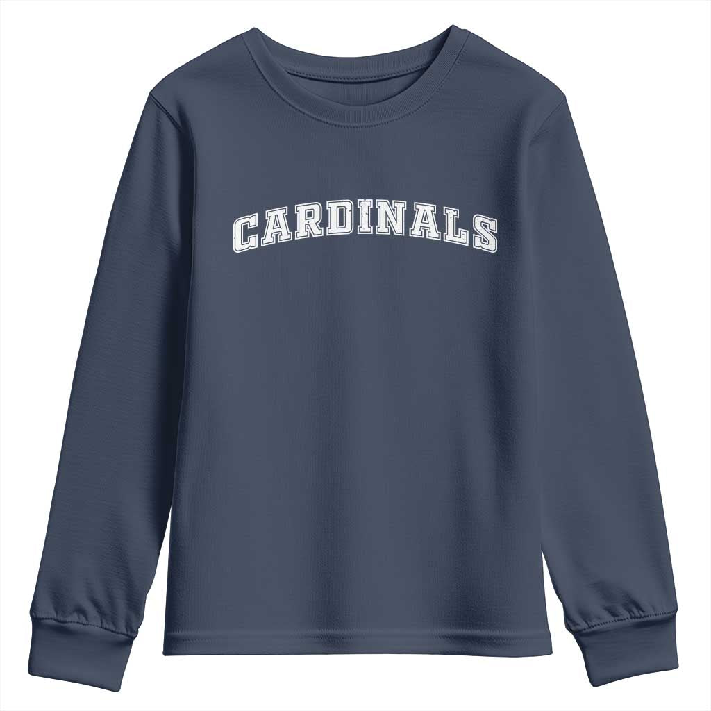 Cardinal Lovers Youth Sweatshirt Retro Varsity College Graphic
