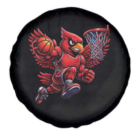 Cardinal Playing Basketball Graphic Spare Tire Cover Dunk Mascot Sports Fan Gift