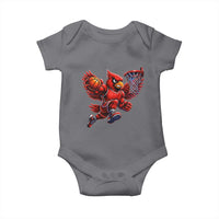 Cardinal Playing Basketball Graphic Baby Onesie Dunk Mascot Sports Fan Gift
