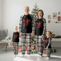 Cardinal Playing Basketball Graphic Plaid Pajama Set Dunk Mascot Sports Fan Gift
