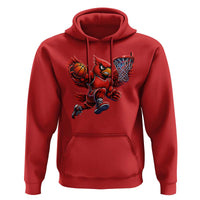 Cardinal Playing Basketball Graphic Hoodie Dunk Mascot Sports Fan Gift