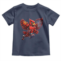 Cardinal Playing Basketball Graphic Toddler T Shirt Dunk Mascot Sports Fan Gift