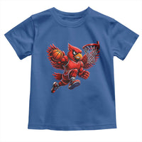Cardinal Playing Basketball Graphic Toddler T Shirt Dunk Mascot Sports Fan Gift