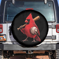Cardinals Baseball Player Spare Tire Cover Retro STL Redbird Fan Bird Mascot Baseball