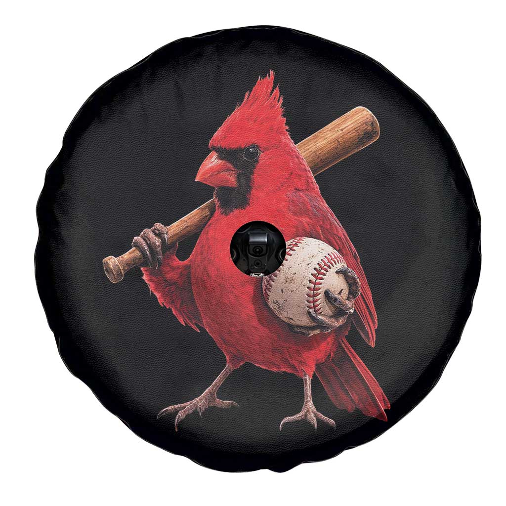 Cardinals Baseball Player Spare Tire Cover Retro STL Redbird Fan Bird Mascot Baseball