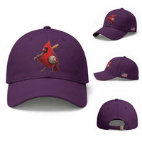 Cardinals Baseball Player Baseball Cap Retro STL Redbird Fan Bird Mascot Baseball