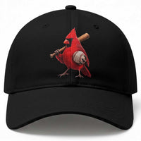 Cardinals Baseball Player Baseball Cap Retro STL Redbird Fan Bird Mascot Baseball