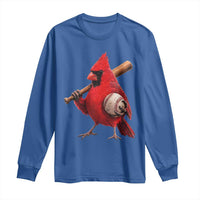 Cardinals Baseball Player Long Sleeve Shirt Retro STL Redbird Fan Bird Mascot Baseball