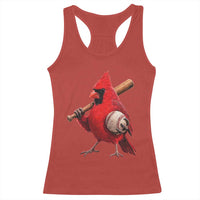 Cardinals Baseball Player Racerback Tank Top Retro STL Redbird Fan Bird Mascot Baseball